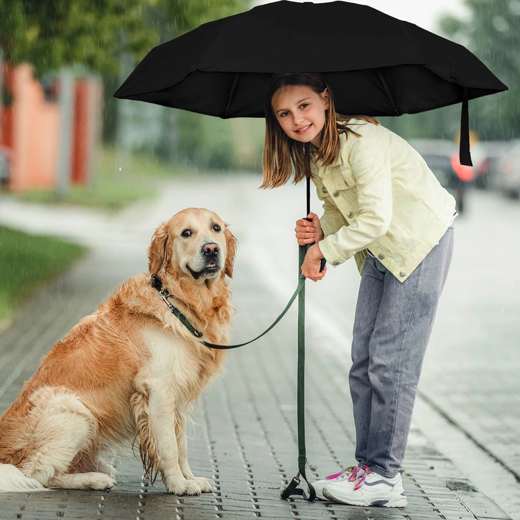 Mini Folding Umbrella with Case, Lightweight Portable Umbrella, Light Compact Rain Umbrella for Travel Outdoor Daily Use, Small Sun & Rain Pocket Umbrella for Girls and Women(Black)