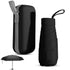Mini Folding Umbrella with Case, Lightweight Portable Umbrella, Light Compact Rain Umbrella for Travel Outdoor Daily Use, Small Sun & Rain Pocket Umbrella for Girls and Women(Black)